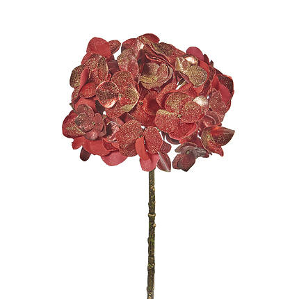 Hortensia brillante rouge 51cm